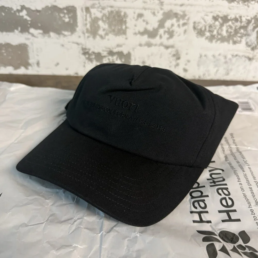 NEW Vuori Origin Hat Black Adjustable Strapback One Size